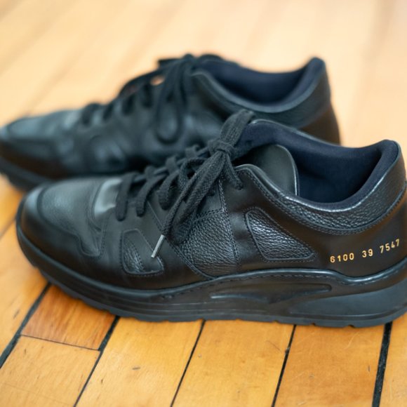 Common Projects Black Track Technical Sneakers 39 - Picture 3 of 4